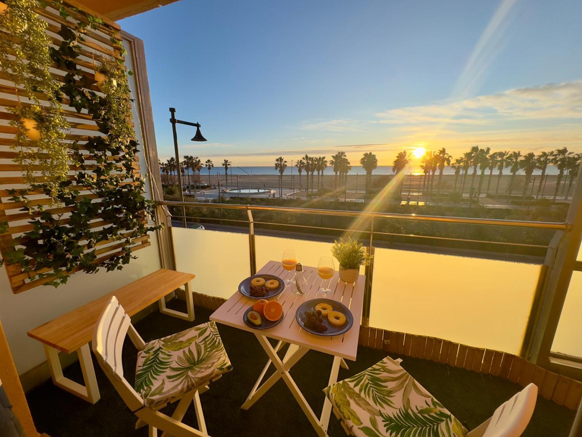 Apartamento Primera Linea De Mar Valencia Buitenkant foto
